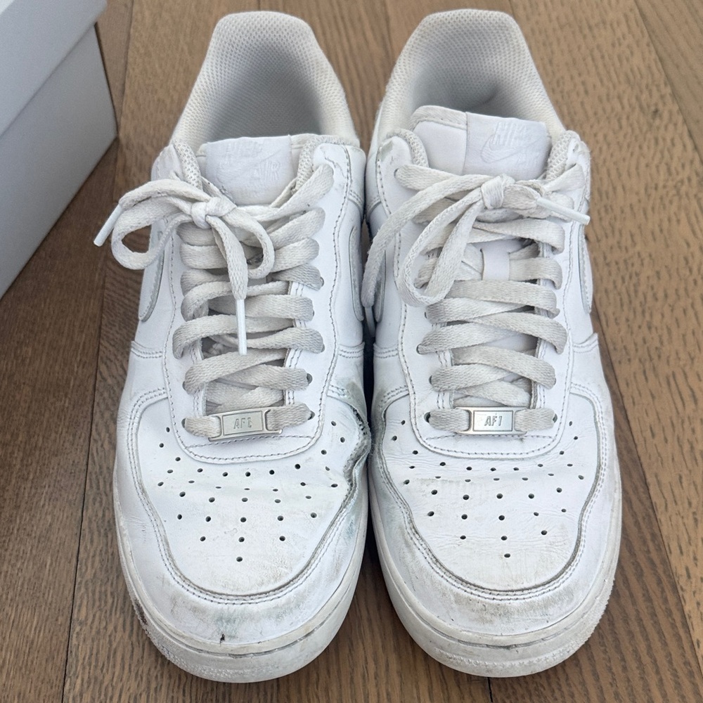 Nike White Low-Top Leather Sneakers